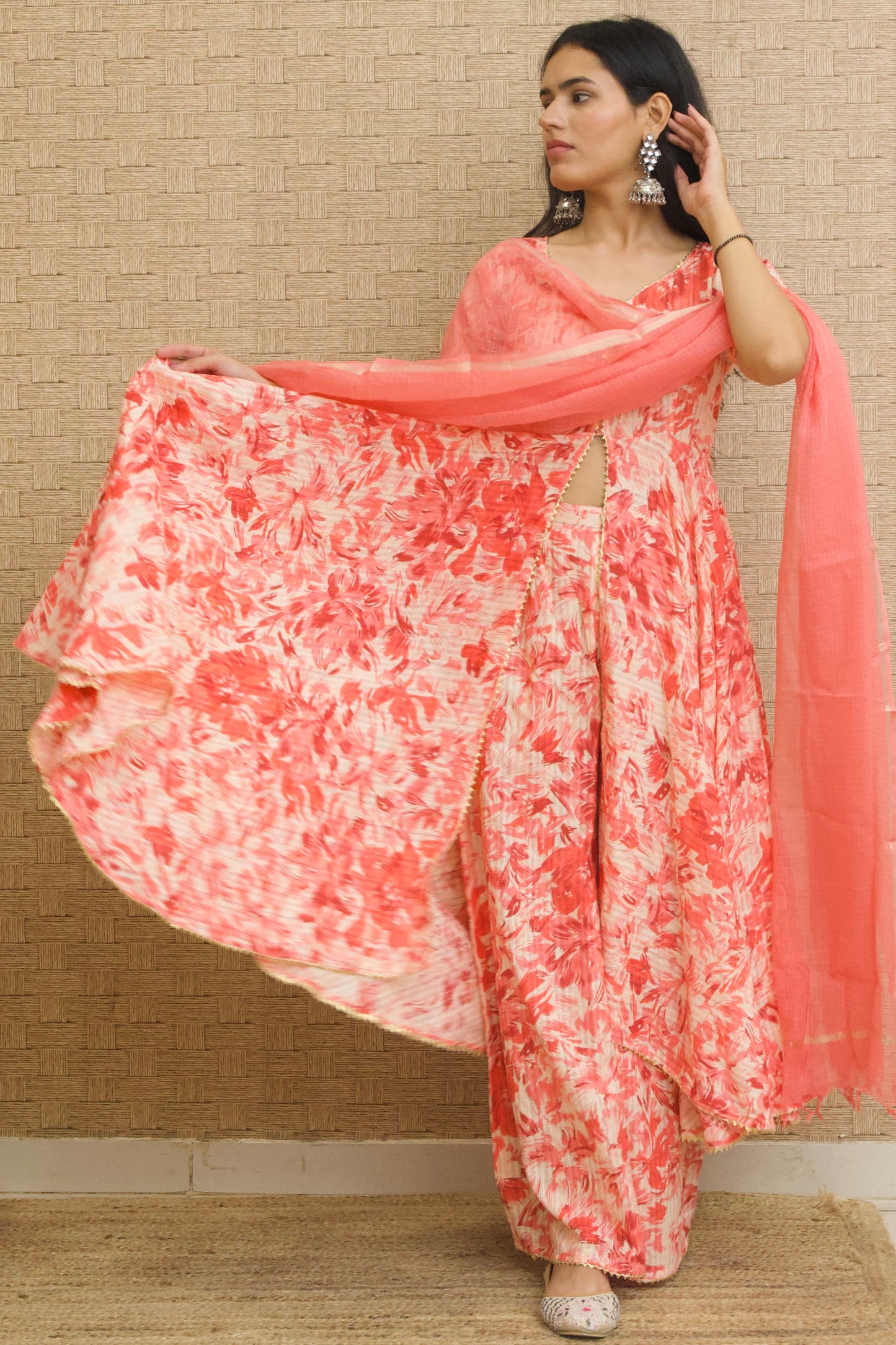Rosa Kantha Cotton Kurta Set