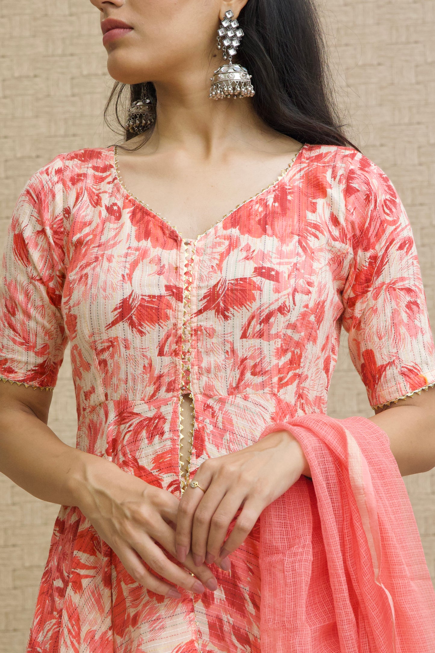 Rosa Kantha Cotton Kurta Set