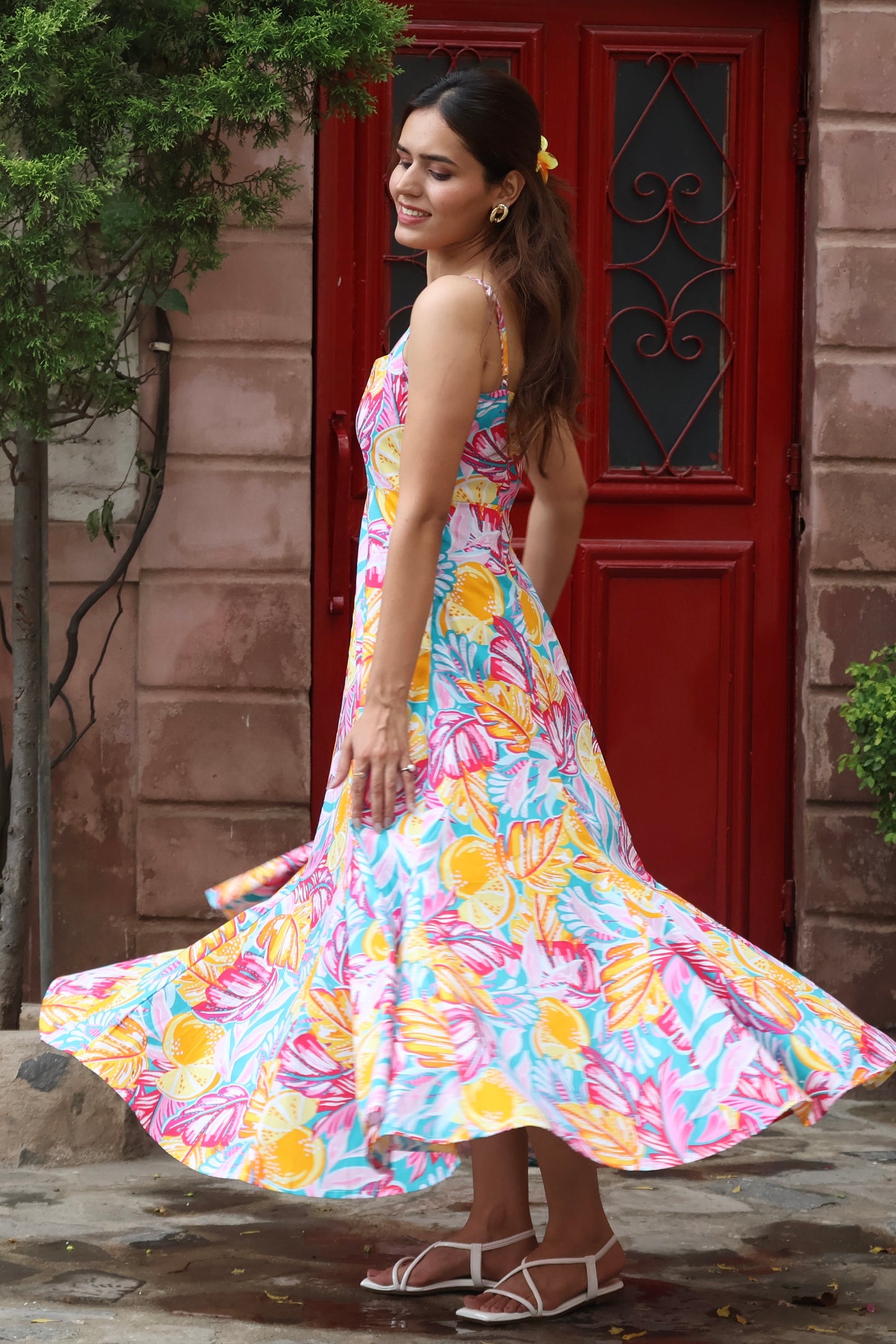 Breezy Bloom Cotton Dress