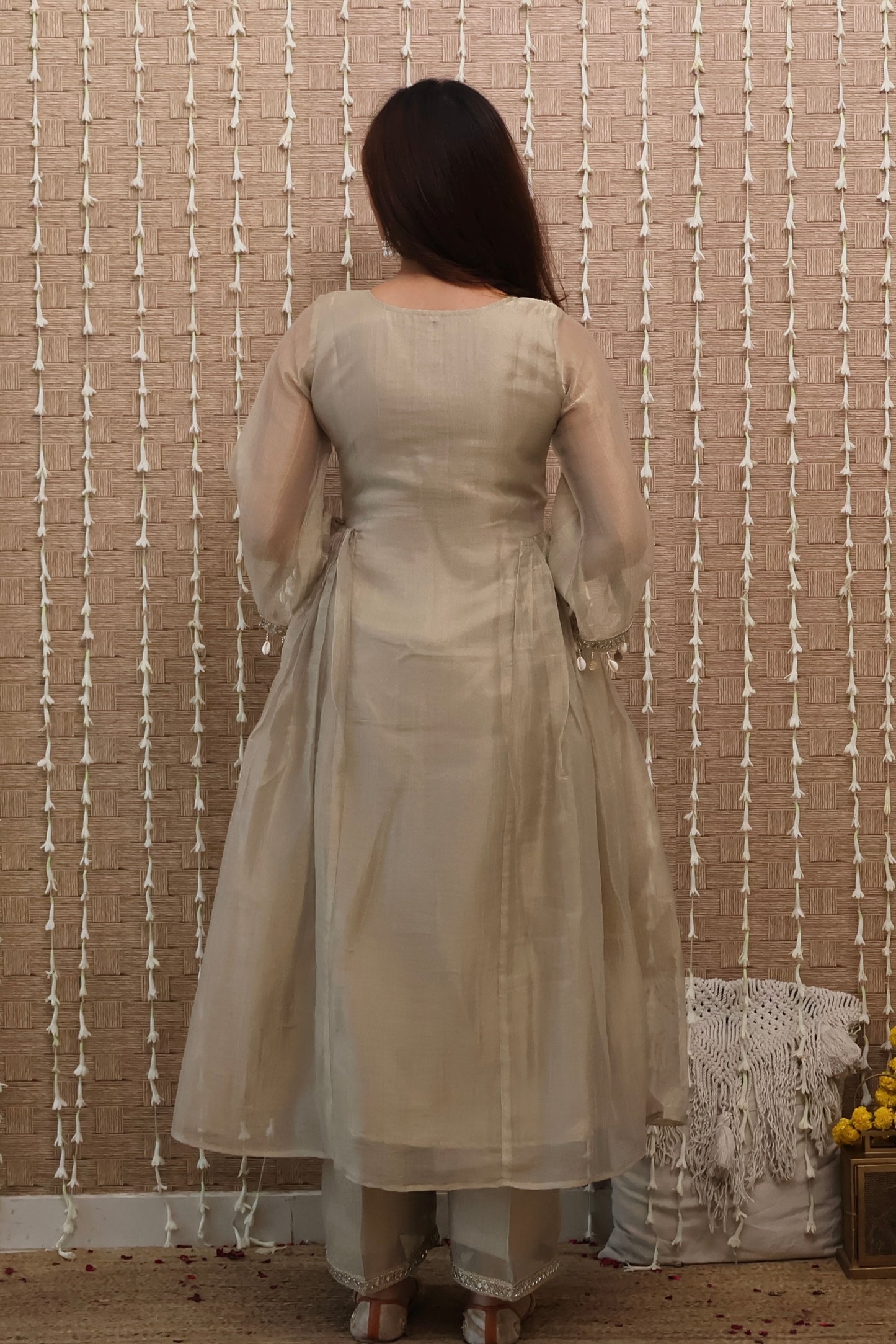 Aynaa Tissue Anarkali Set