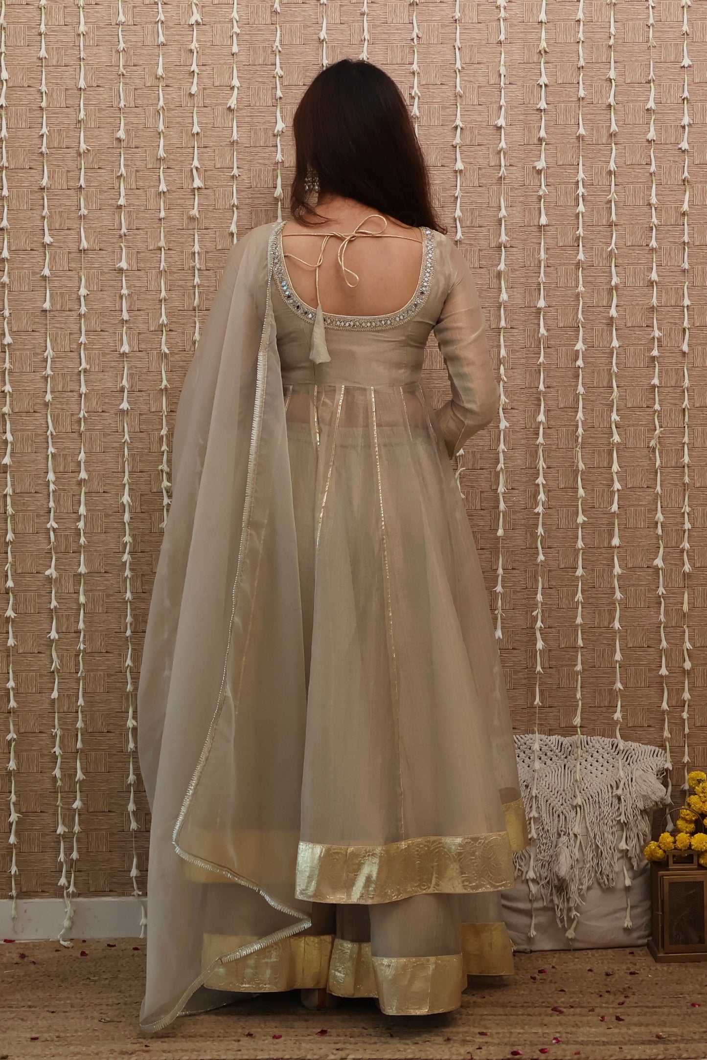Zariya Tissue Anarkali Set