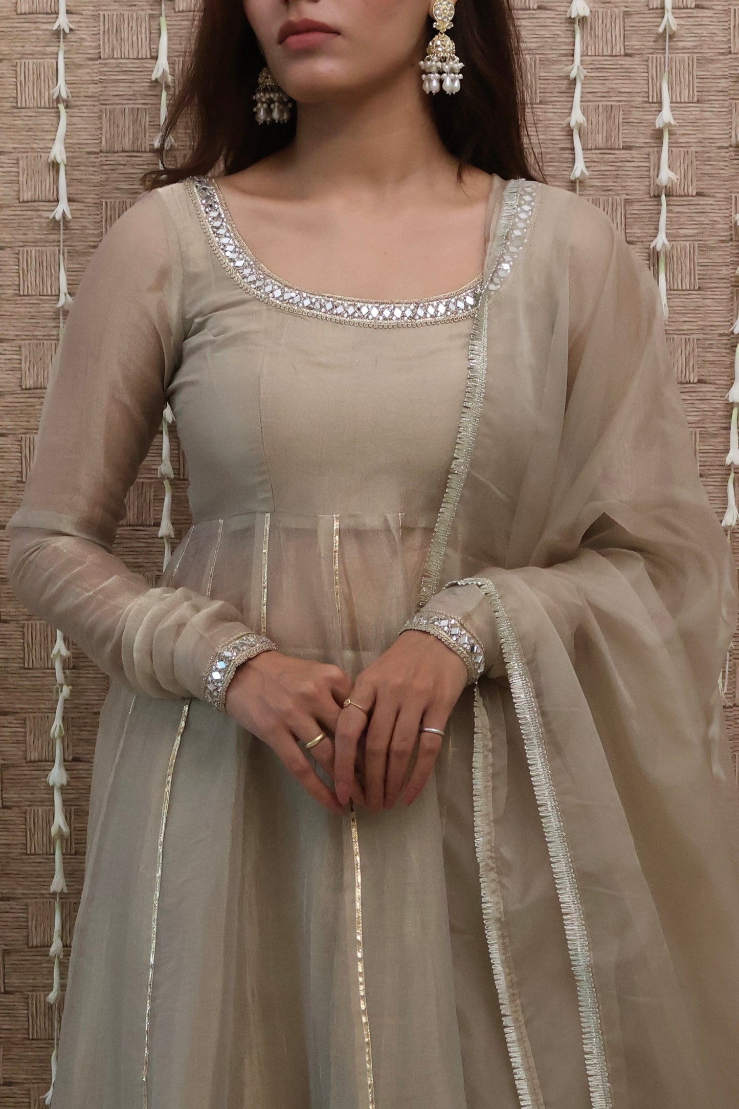 Zariya Tissue Anarkali Set