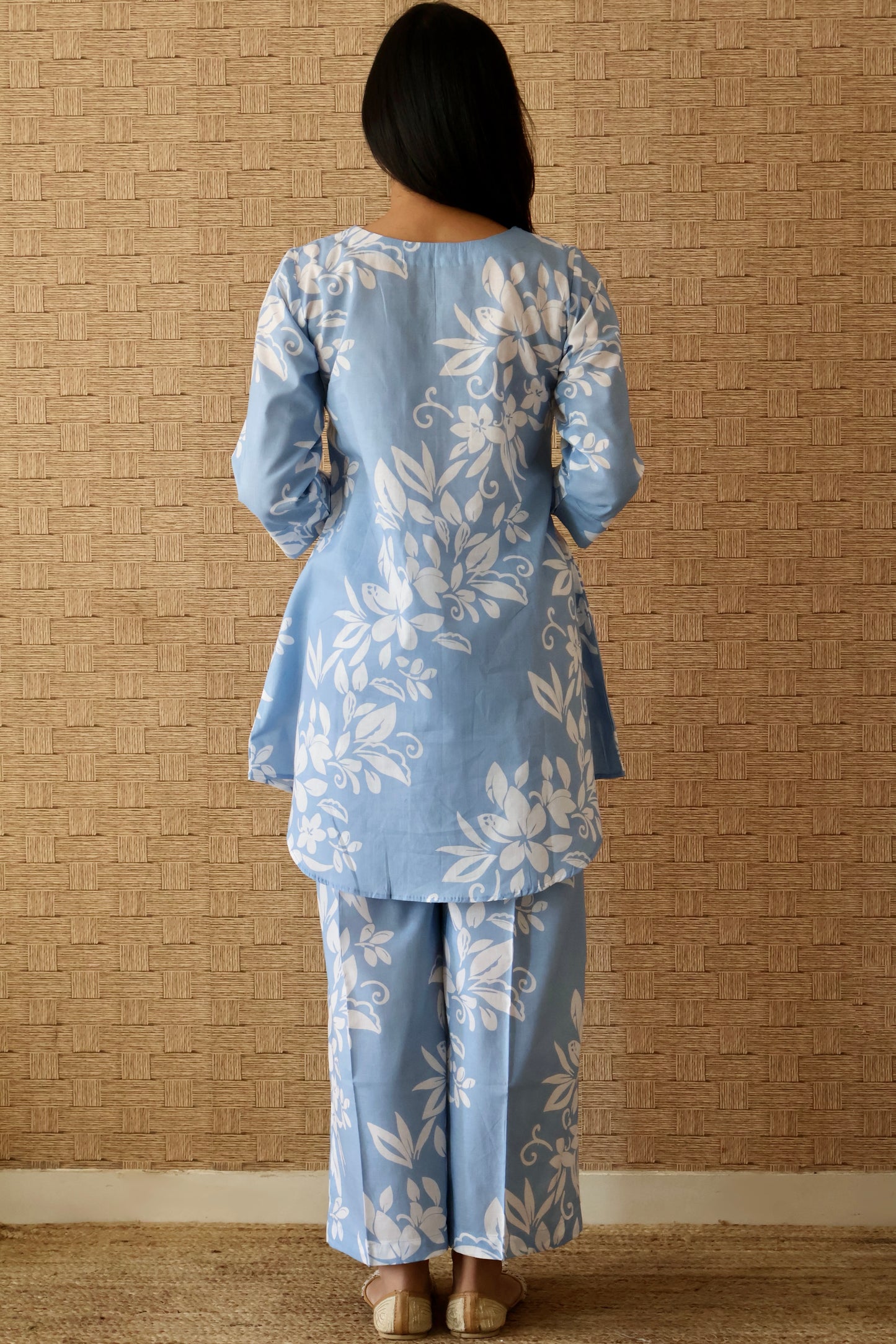 Light Blue Cotton Co-Ord Set