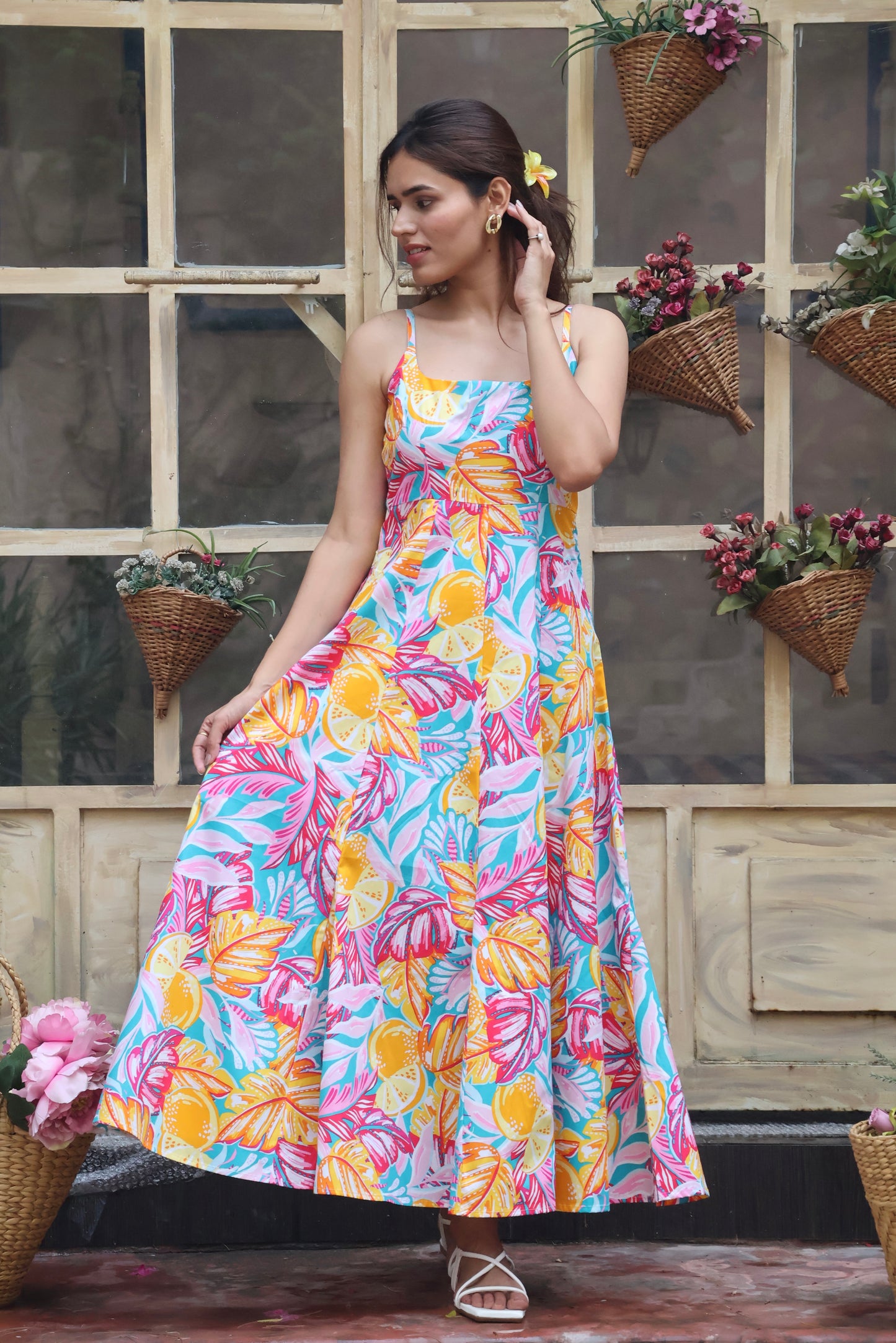 Breezy Bloom Cotton Dress