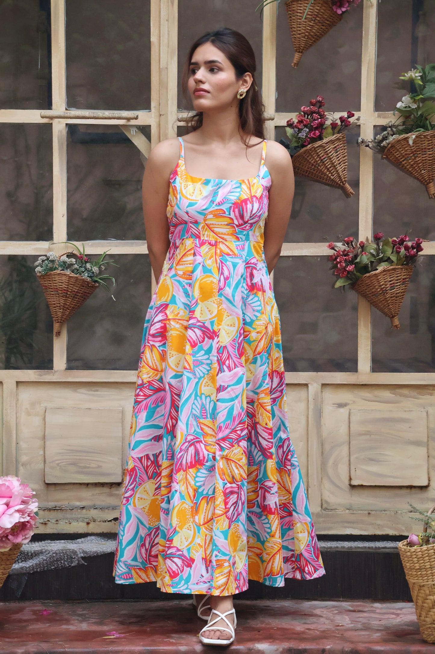 Breezy Bloom Cotton Dress