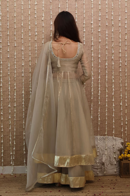 Zariya Tissue Anarkali Set