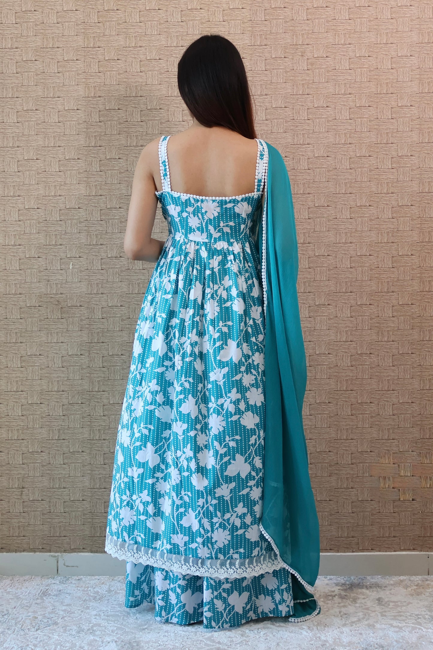 Sea Green Cotton Kurta set