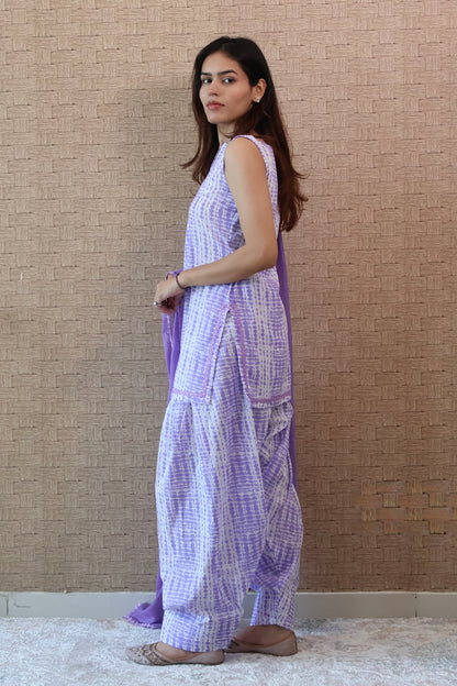 Lavender Cotton Salwar Suit