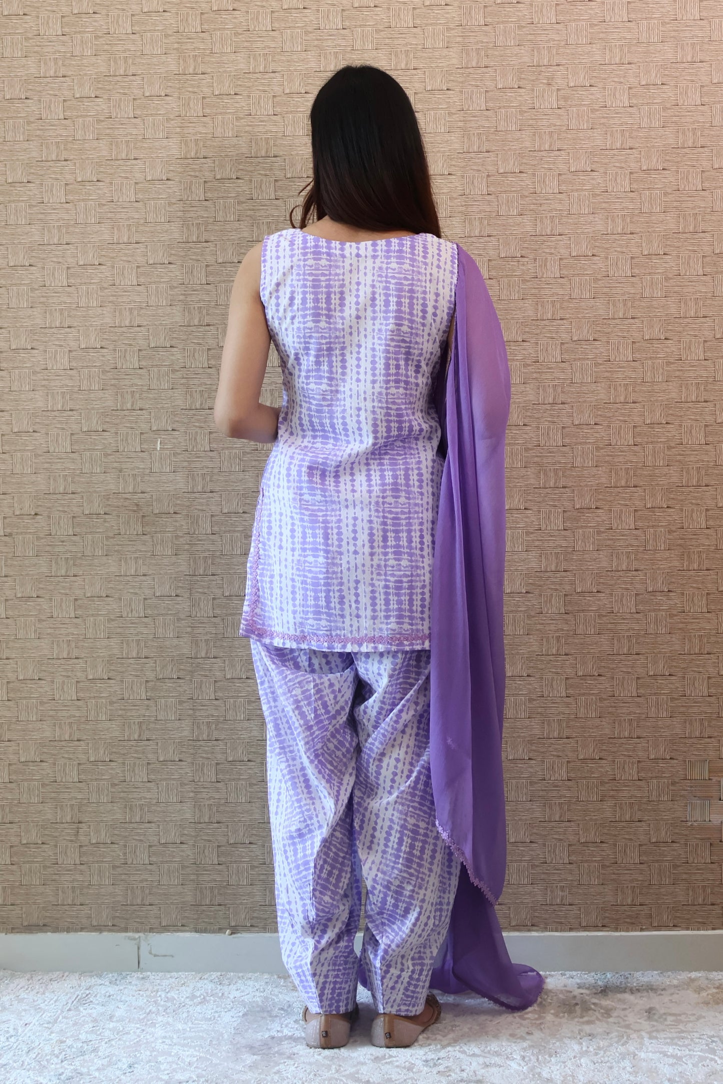 Lavender Cotton Salwar Suit