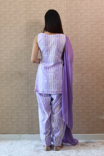 Lavender Cotton Salwar Suit
