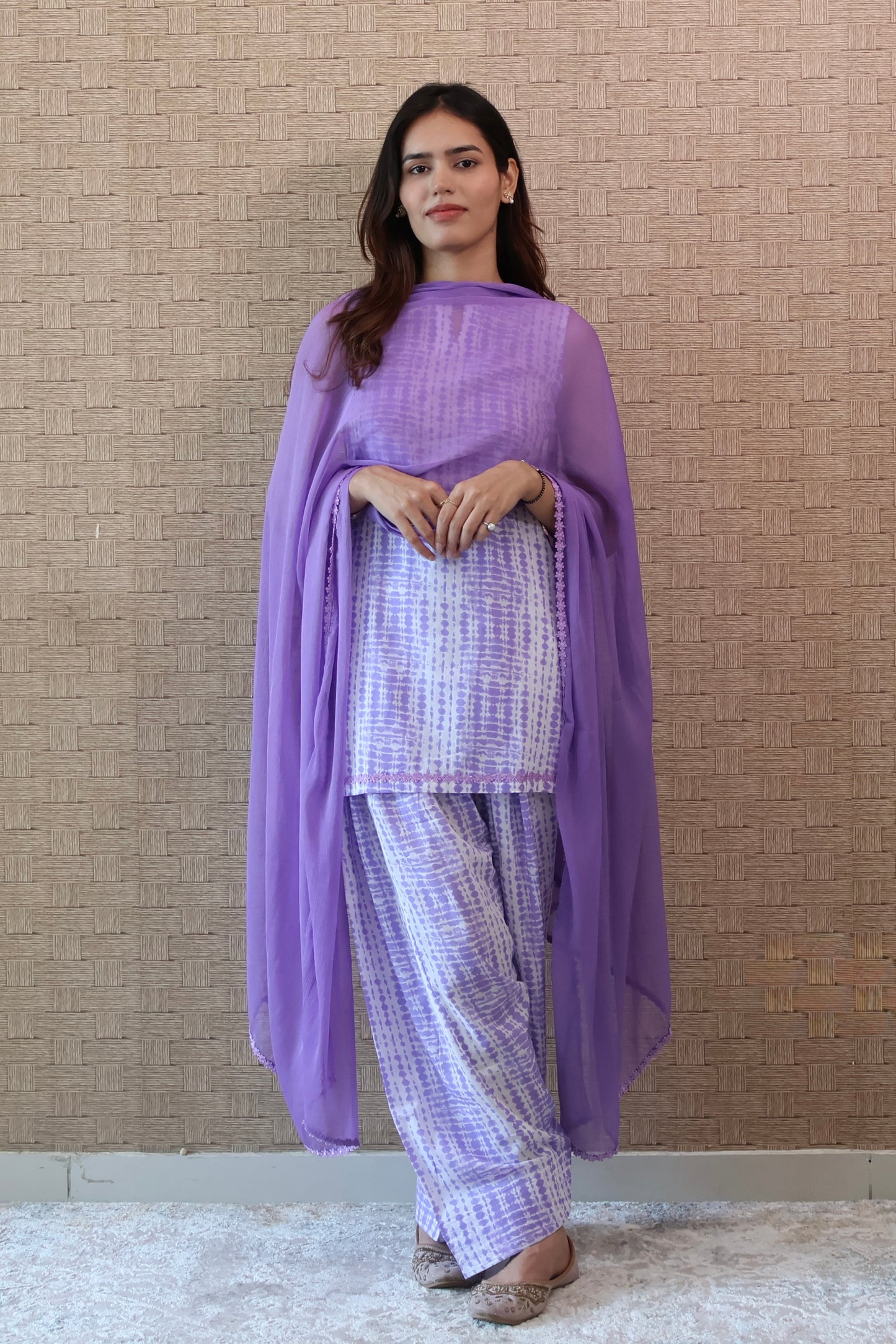 Lavender Cotton Salwar Suit