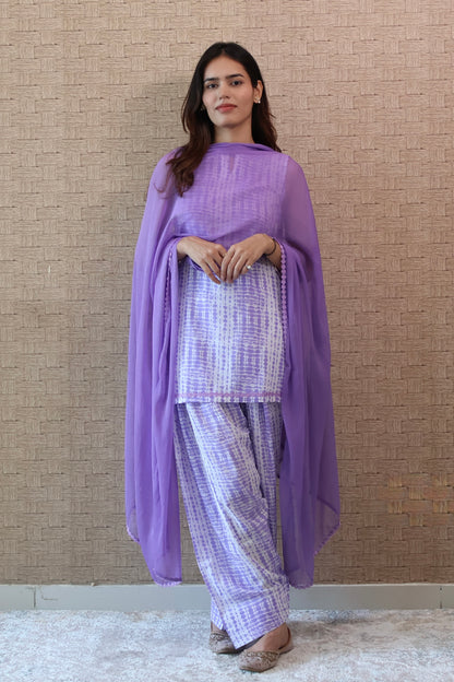Lavender Cotton Salwar Suit