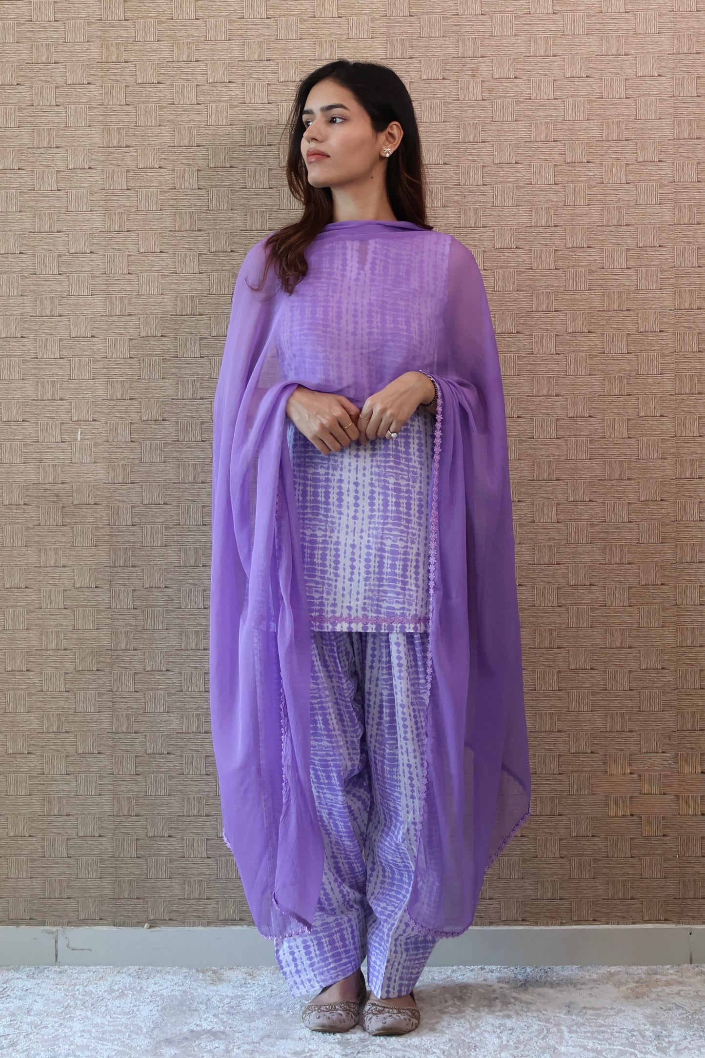 Lavender Cotton Salwar Suit